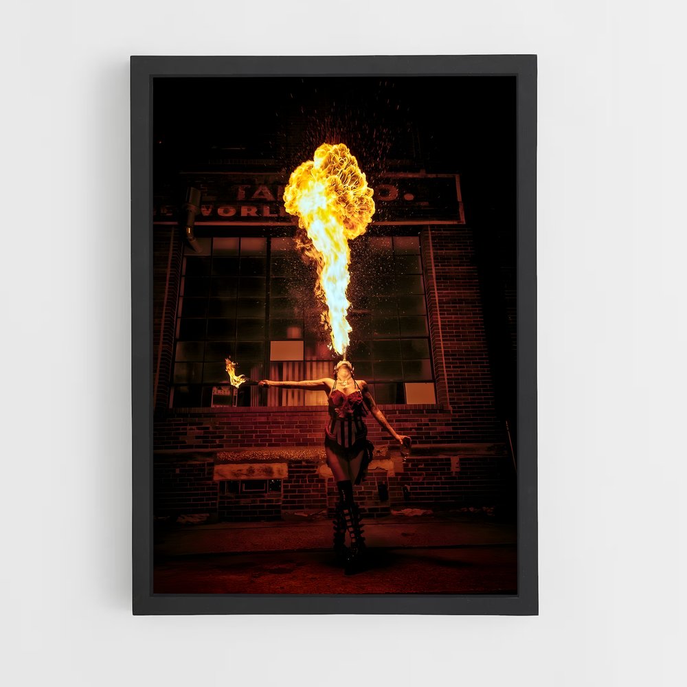 Poster Maître du Feu – affiche Cirque (vue 2)